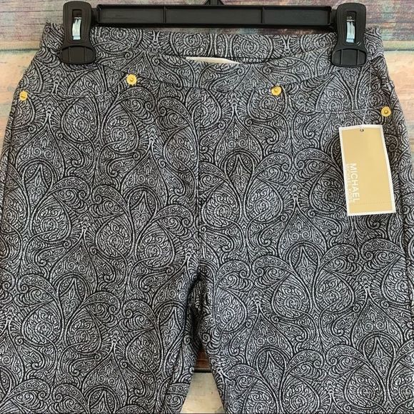 Sz XS Michael Kors Linhart Print Leggings NWT - Picture 7 of 10